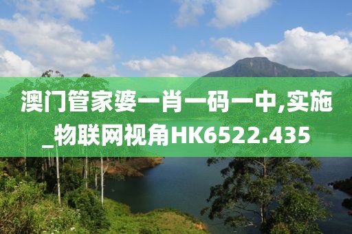 澳门管家婆一肖一码一中,实施_物联网视角HK6522.435