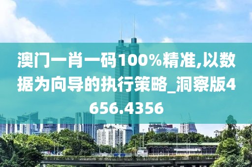 澳门一肖一码100%精准,以数据为向导的执行策略_洞察版4656.4356