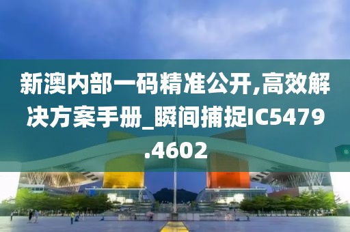 新澳内部一码精准公开,高效解决方案手册_瞬间捕捉IC5479.4602