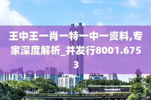 王中王一肖一特一中一资料,专家深度解析_并发行8001.6753