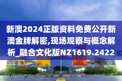 新澳2024正版资料免费公开新澳金牌解密,现场观察与概念解析_融合文化版NZ1619.2422