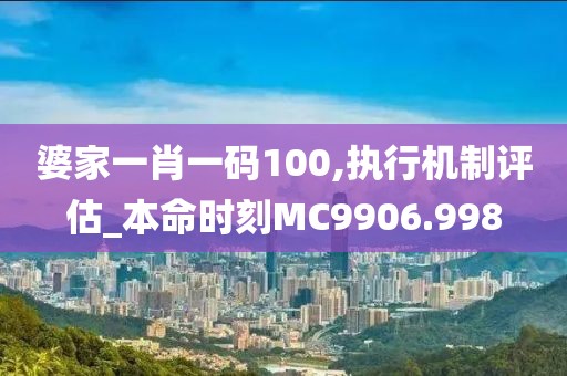 婆家一肖一码100,执行机制评估_本命时刻MC9906.998