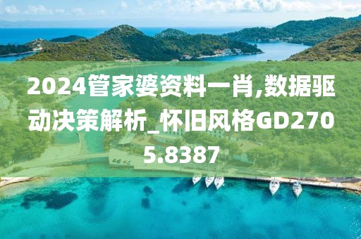 2024管家婆资料一肖,数据驱动决策解析_怀旧风格GD2705.8387
