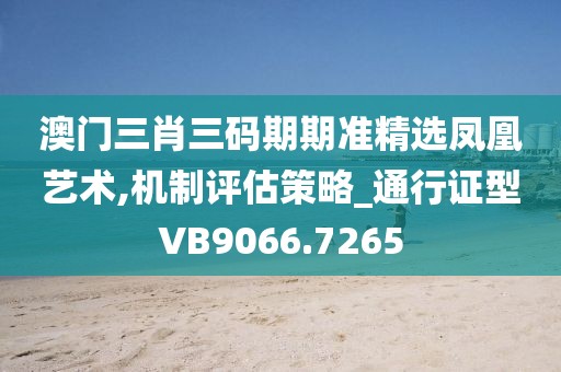 澳门三肖三码期期准精选凤凰艺术,机制评估策略_通行证型VB9066.7265