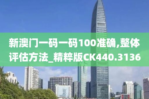 新澳门一码一码100准确,整体评估方法_精粹版CK440.3136