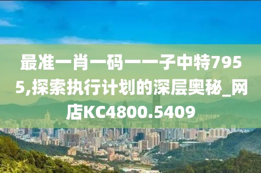 最准一肖一码一一子中特7955,探索执行计划的深层奥秘_网店KC4800.5409