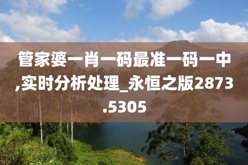 管家婆一肖一码最准一码一中,实时分析处理_永恒之版2873.5305