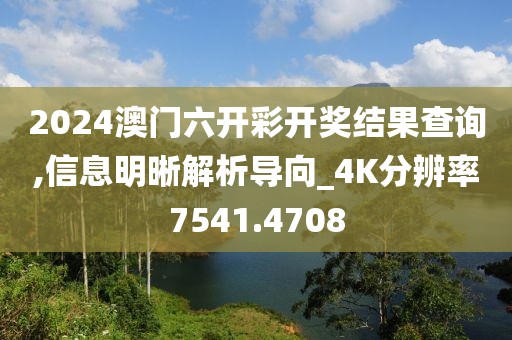 2024澳门六开彩开奖结果查询,信息明晰解析导向_4K分辨率7541.4708