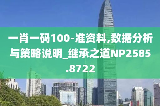 一肖一码100-准资料,数据分析与策略说明_继承之道NP2585.8722
