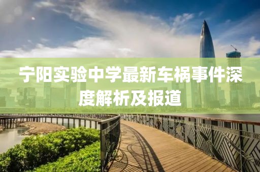 宁阳实验中学最新车祸事件深度解析及报道
