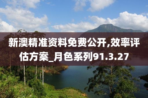 新澳精准资料免费公开,效率评估方案_月色系列91.3.27