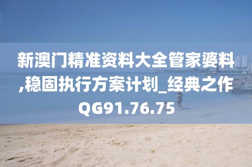 新澳门精准资料大全管家婆料,稳固执行方案计划_经典之作QG91.76.75