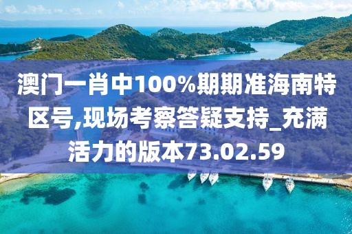 澳门一肖中100%期期准海南特区号,现场考察答疑支持_充满活力的版本73.02.59
