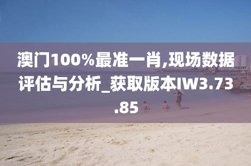 澳门100%最准一肖,现场数据评估与分析_获取版本IW3.73.85