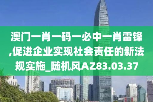 澳门一肖一码一必中一肖雷锋,促进企业实现社会责任的新法规实施_随机风AZ83.03.37