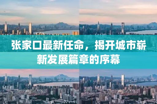 张家口最新任命，揭开城市崭新发展篇章的序幕