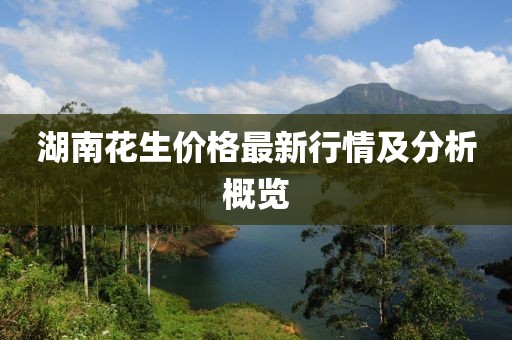 湖南花生价格最新行情及分析概览