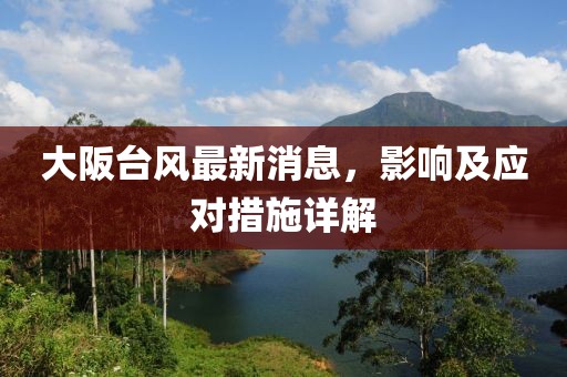 大阪台风最新消息，影响及应对措施详解