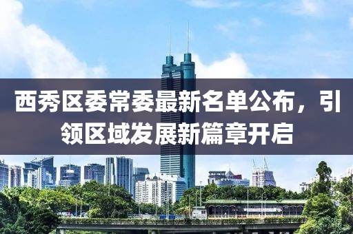 西秀区委常委最新名单公布，引领区域发展新篇章开启